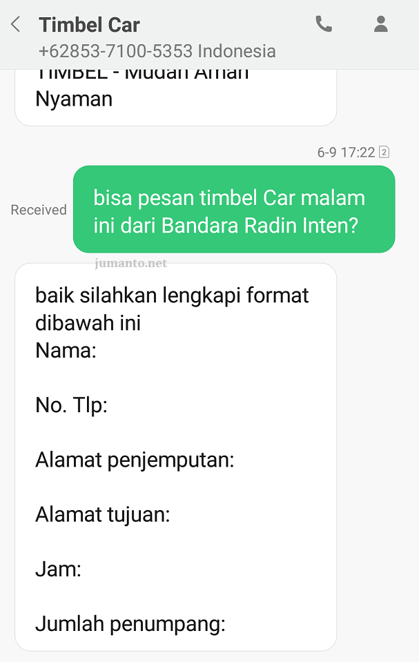 Pesan Taxi Lampung Lewat Wa Atau Sms Gampang Banget Pesan Taxi Lampung Lewat Sms