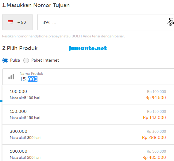 beli pulsa di traveloka