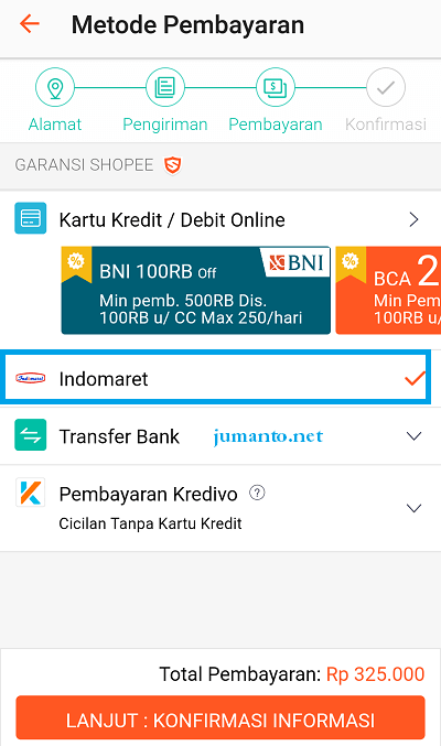 Cara Bayar Shopee di Indomaret dan Alfamart Selain ATM Mandiri