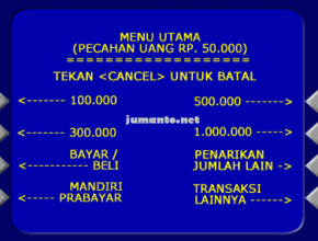 cara beli pulsa lewat atm