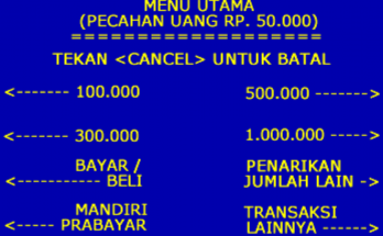 Cara Mengambil Uang di ATM Mandiri terbaru